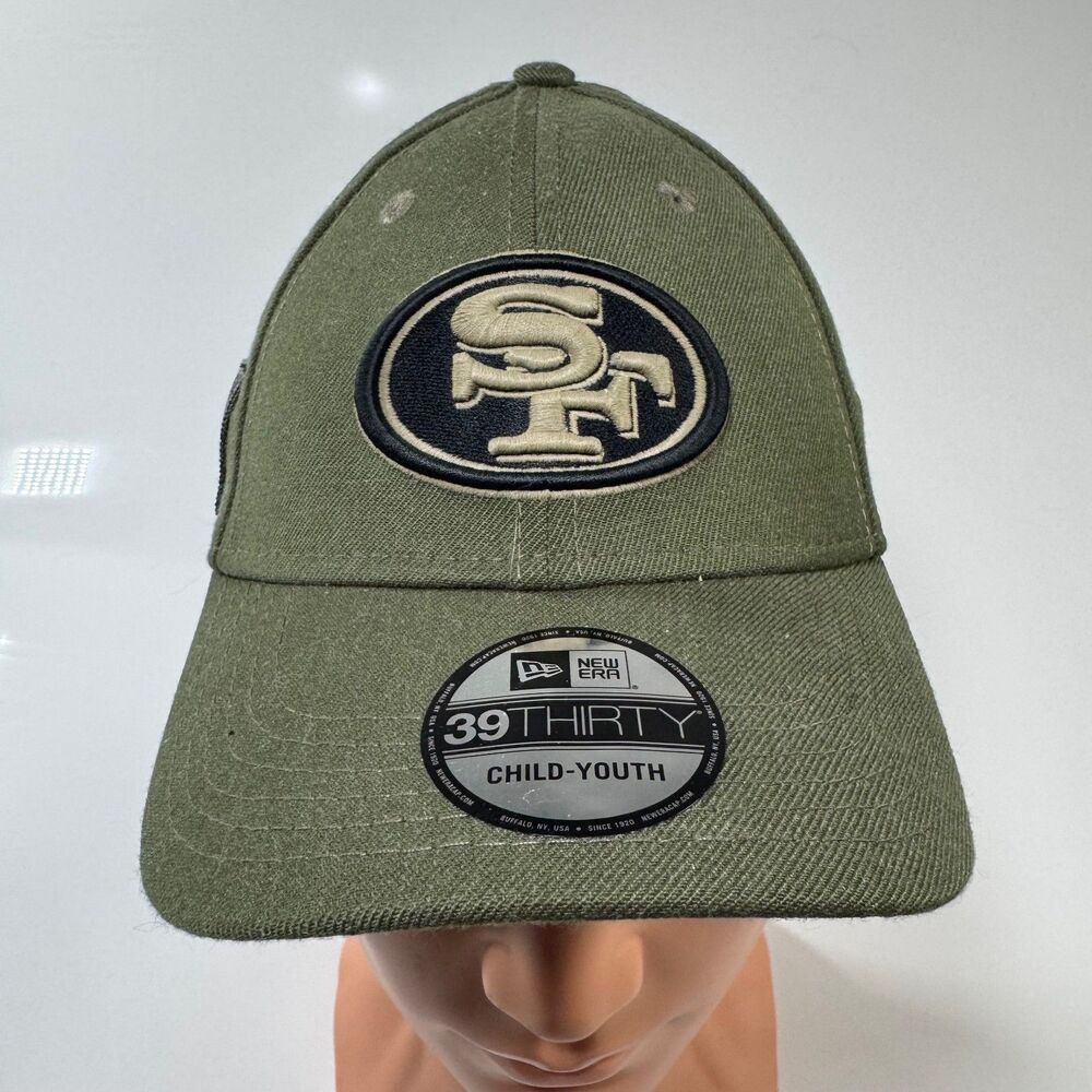 New Era 39THIRTY San Francisco 49ers Salute To Service YOUTH Hat Flex Fit Cap